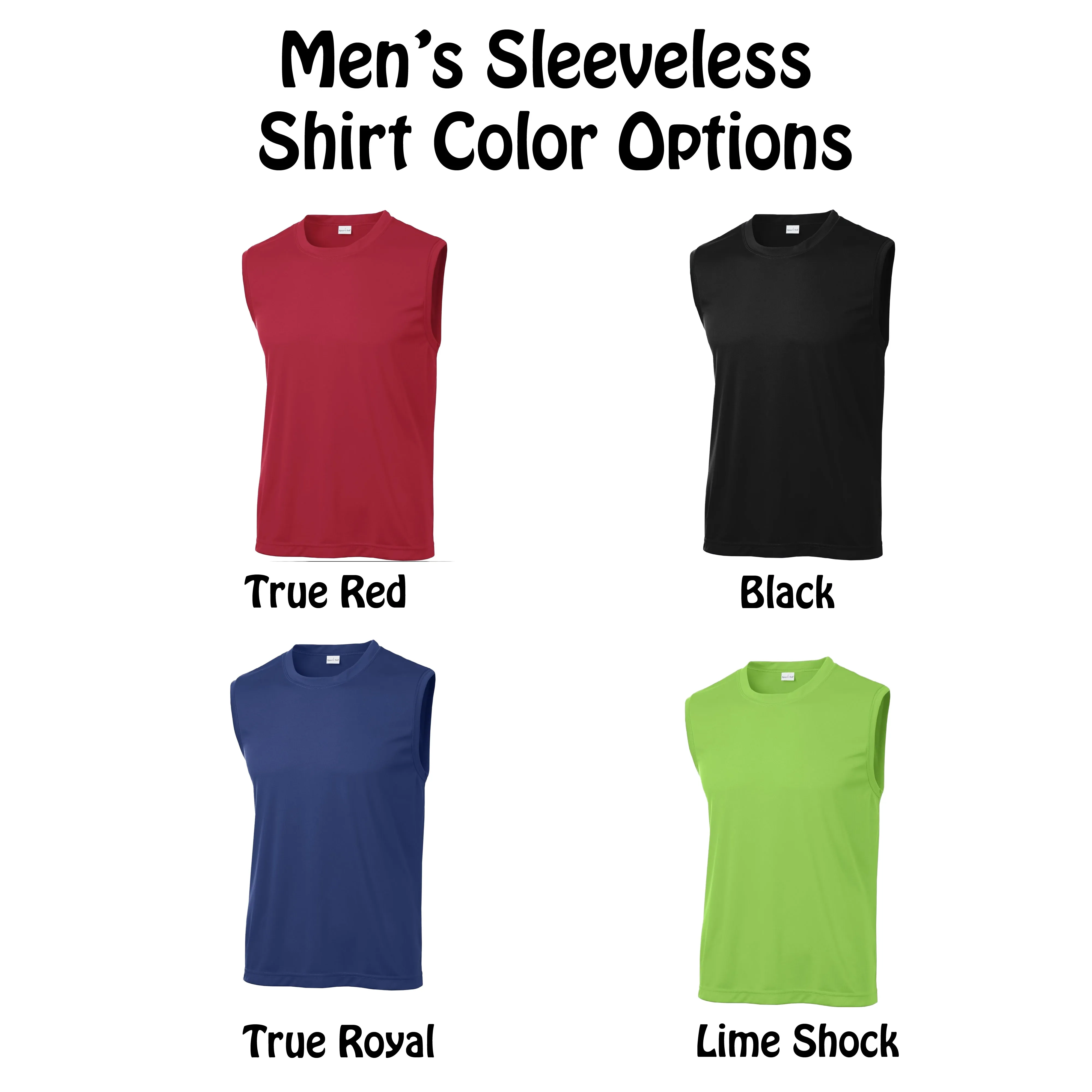 002 With Pickleballs (Red Purple Rainbow Pink) Customizable | Men's Sleeveless Pickleball Shirt | 100% Polyester