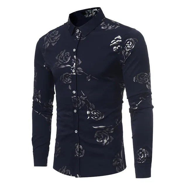 2022 Autumn Men's Business Casual Long Sleeve Shirts