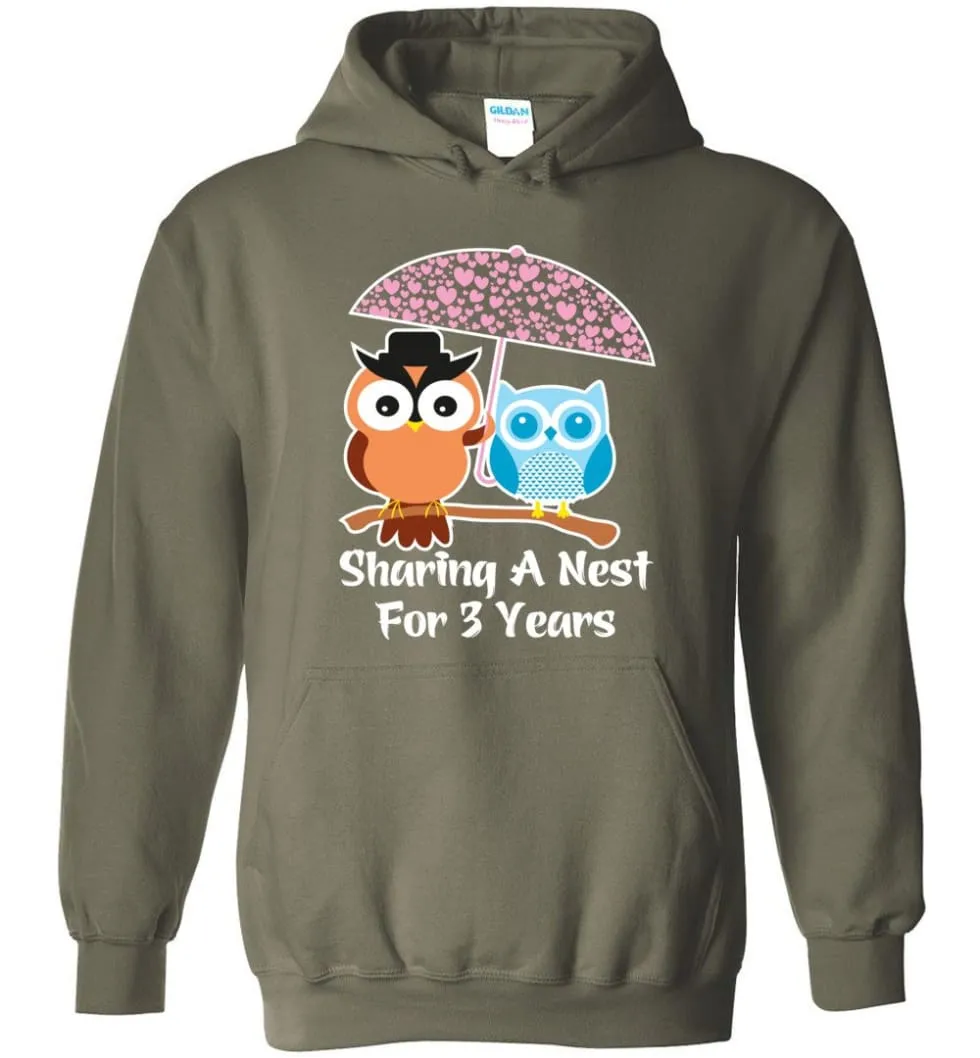 3 Years Wedding Anniversary Gifts Valentine's Day Hoodie