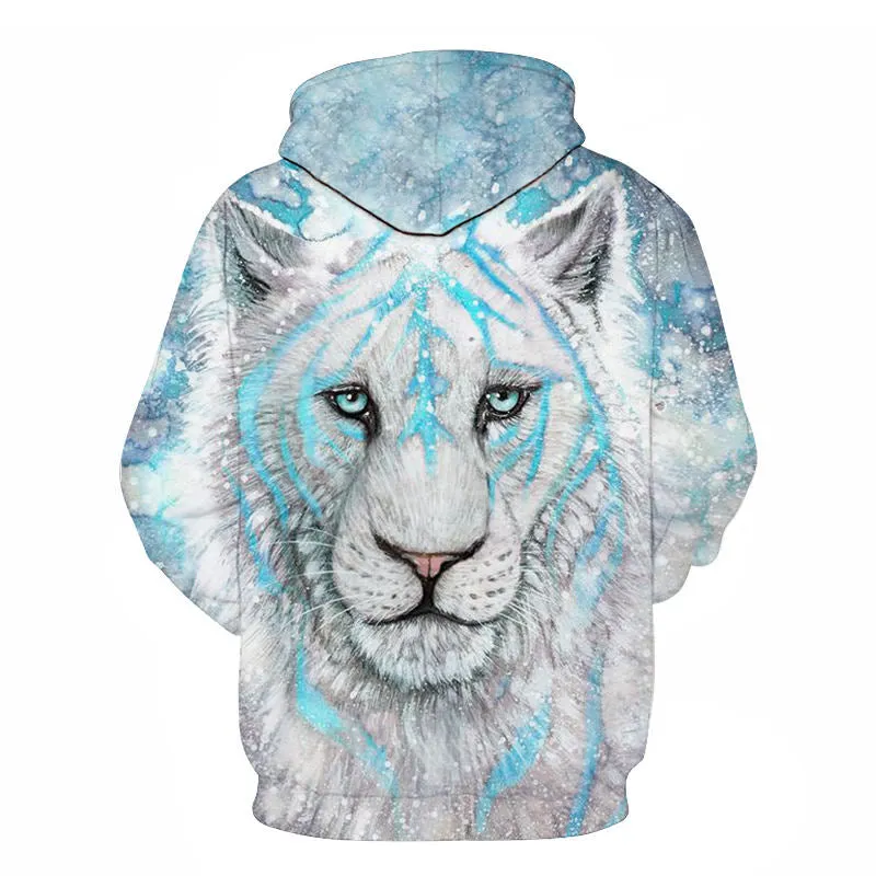 3D Print Flame Tiger Hoodie Men Sweatshirt Men Women Hoodies Plus Size Pullover Novelty 6XL Casual Animal Coats