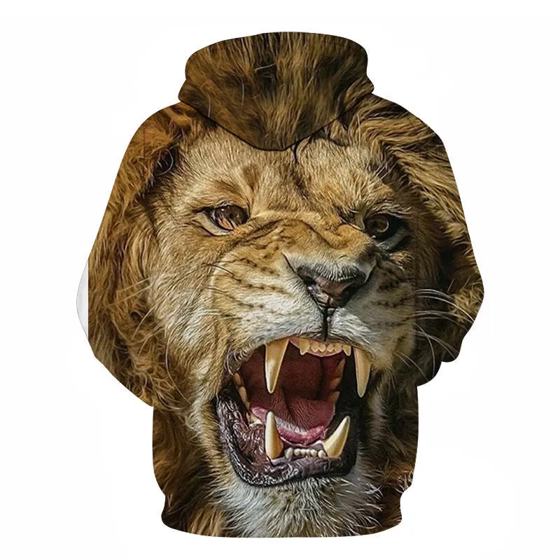 3D Print Flame Tiger Hoodie Men Sweatshirt Men Women Hoodies Plus Size Pullover Novelty 6XL Casual Animal Coats