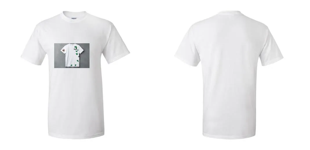 50 White DTG T-Shirts