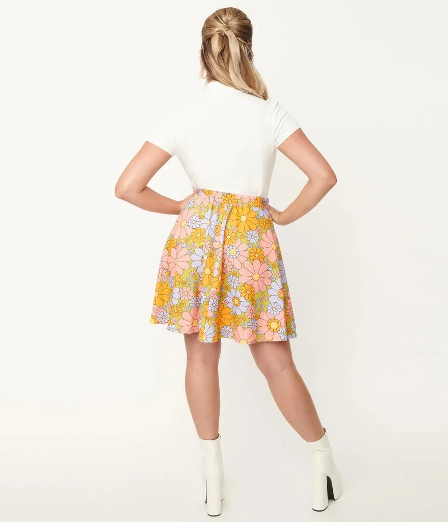 70’s Retro Daisy Sweet Talk Skirt