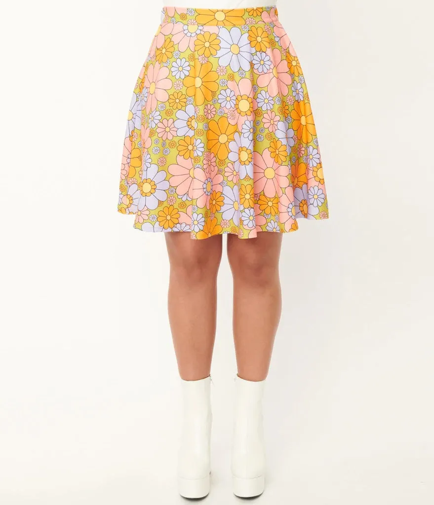 70’s Retro Daisy Sweet Talk Skirt