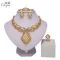 African Jewelry sets Gold Color Crystal Wedding Women Bridal