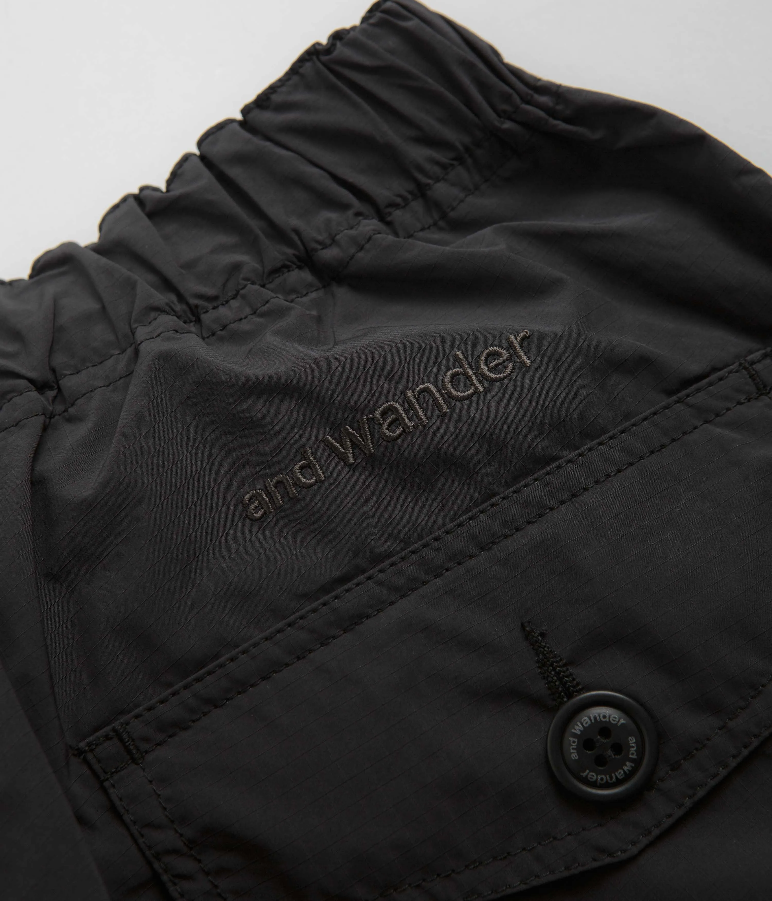 and wander Oversized Cargo Pants - Black