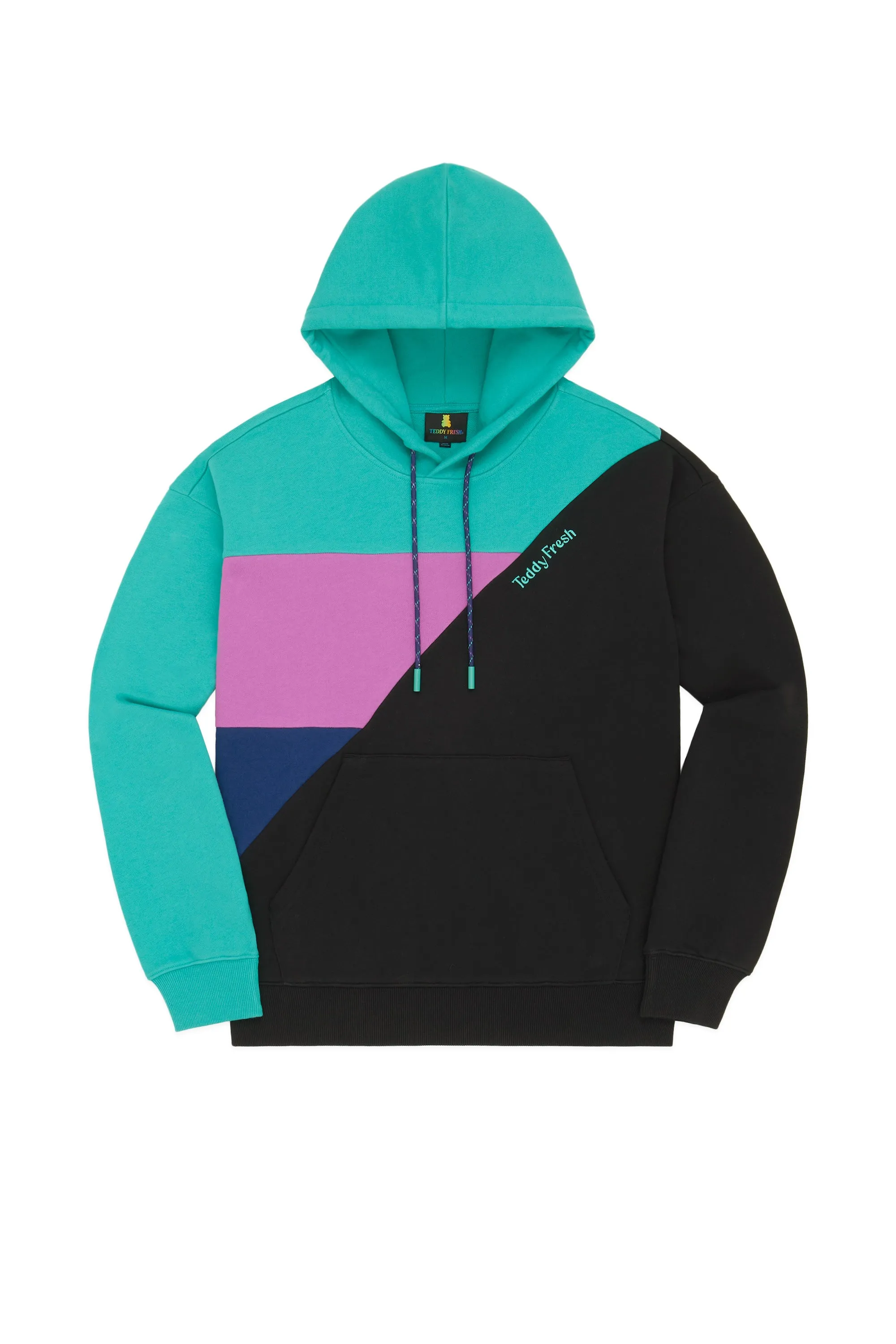 Asymmetric Color Block Hoodie