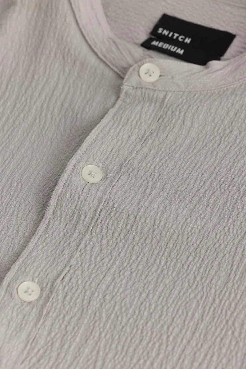 Berit Grey Textured Shirts