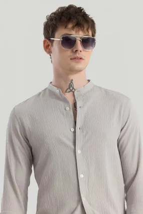 Berit Grey Textured Shirts