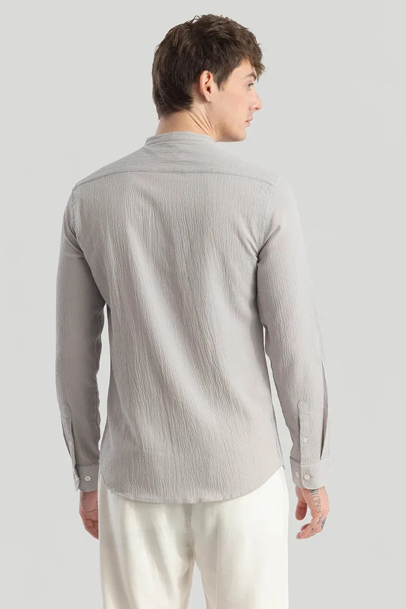 Berit Grey Textured Shirts