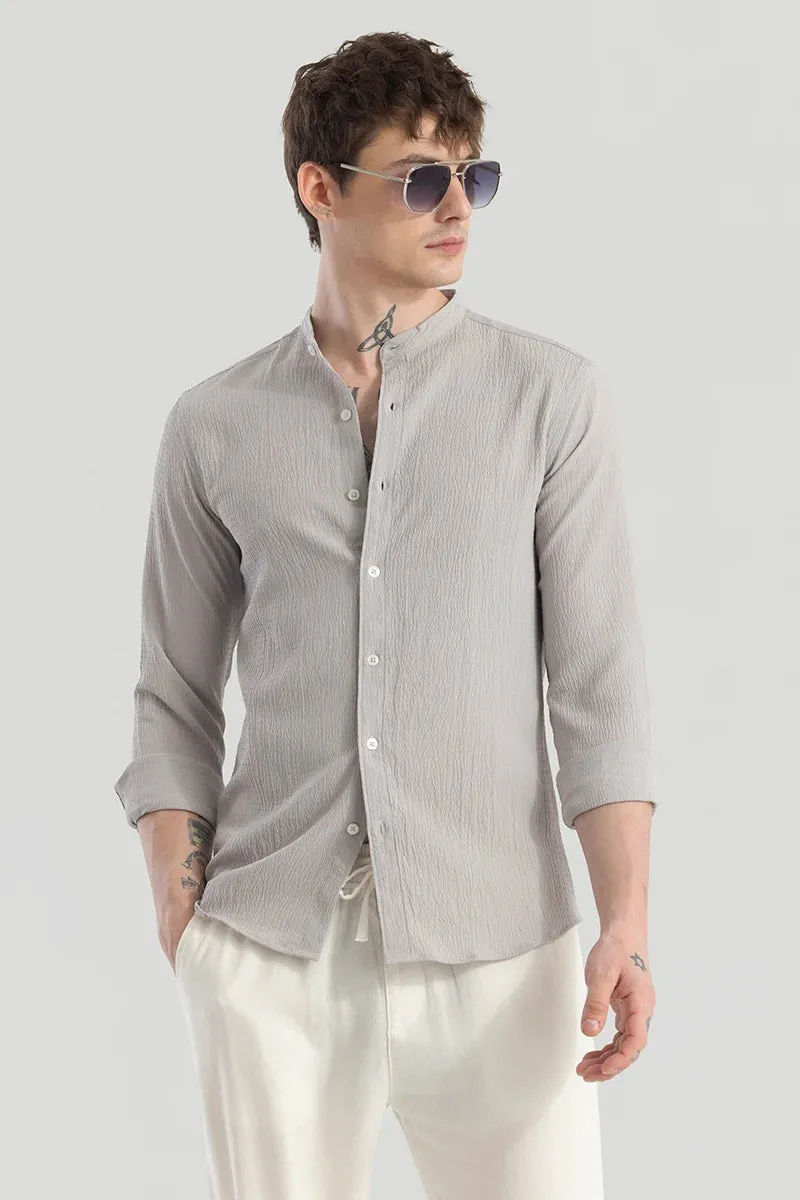 Berit Grey Textured Shirts