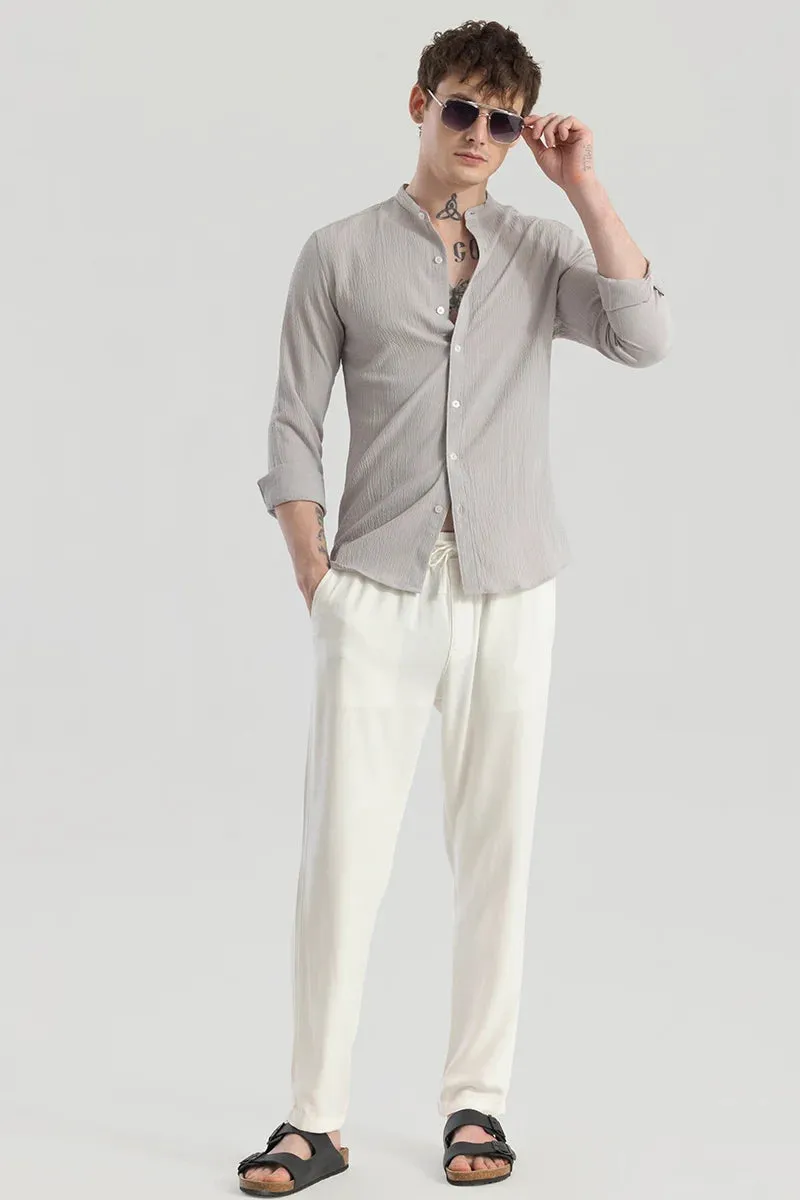 Berit Grey Textured Shirts