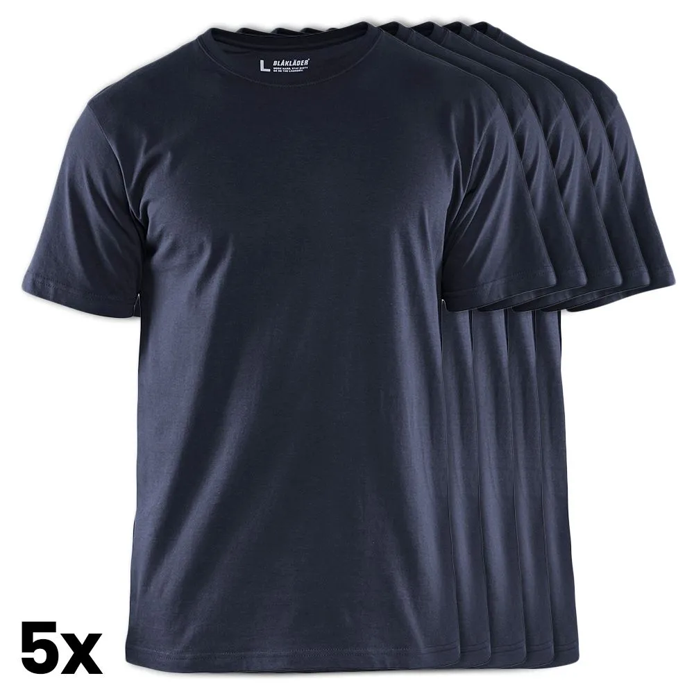 Bl&#xE5;kl&#xE4;der&#x20;3325-1042&#x20;T-shirt&#x20;5-Pack&#x20;-&#x20;Dark&#x20;Navy