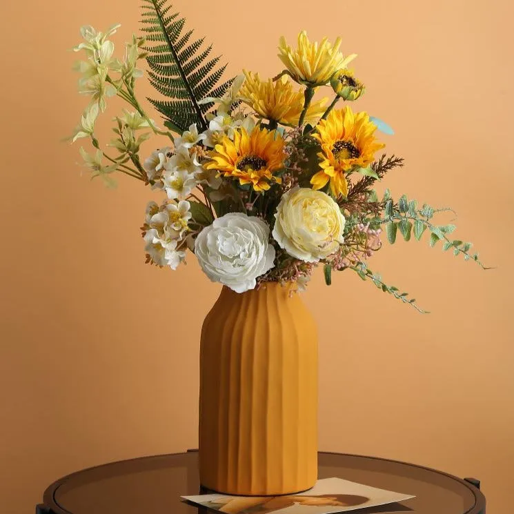 Block Color Ceramic Vase