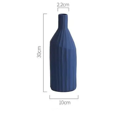 Block Color Ceramic Vase