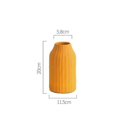 Block Color Ceramic Vase