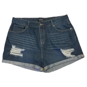 Bloomchic Plus Size Denim Ripped Shorts Size 14/16