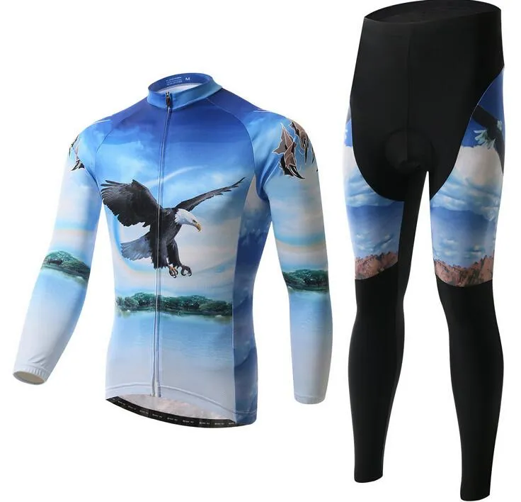 Blue Owl Long Sleeve Cycling Jersey Set