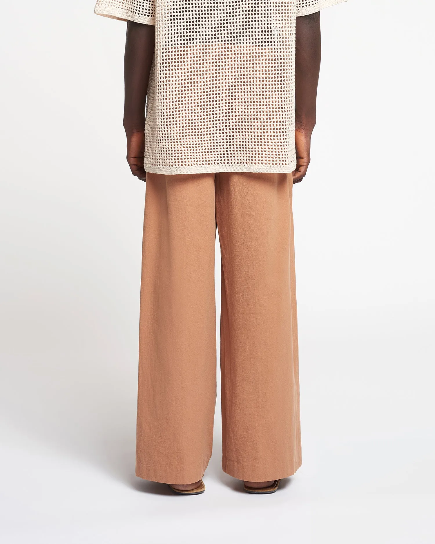 Borre - Washed-Calico Pants - Rust