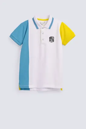 BOYS COLOR BLOCK POLO