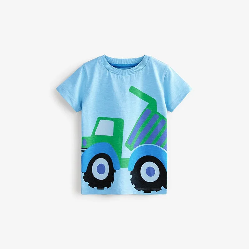 Boys Cotton T-shirts Summer Tees & Tops for Baby Boys Carss Pattern | Toddler Boy Shirt kid Clothing Gift for Boys Pack of 3