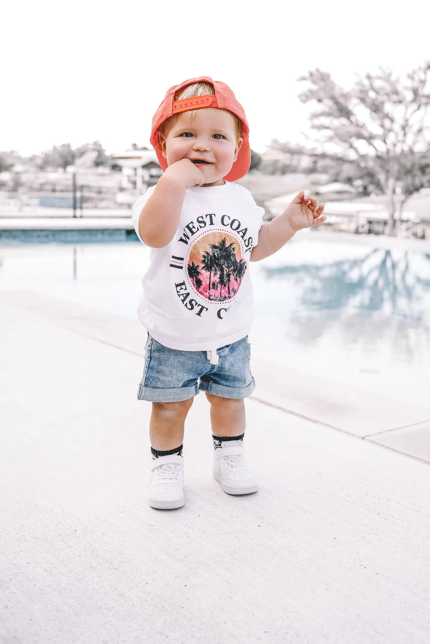 Boy's Rolled Denim Short - Blue Wash