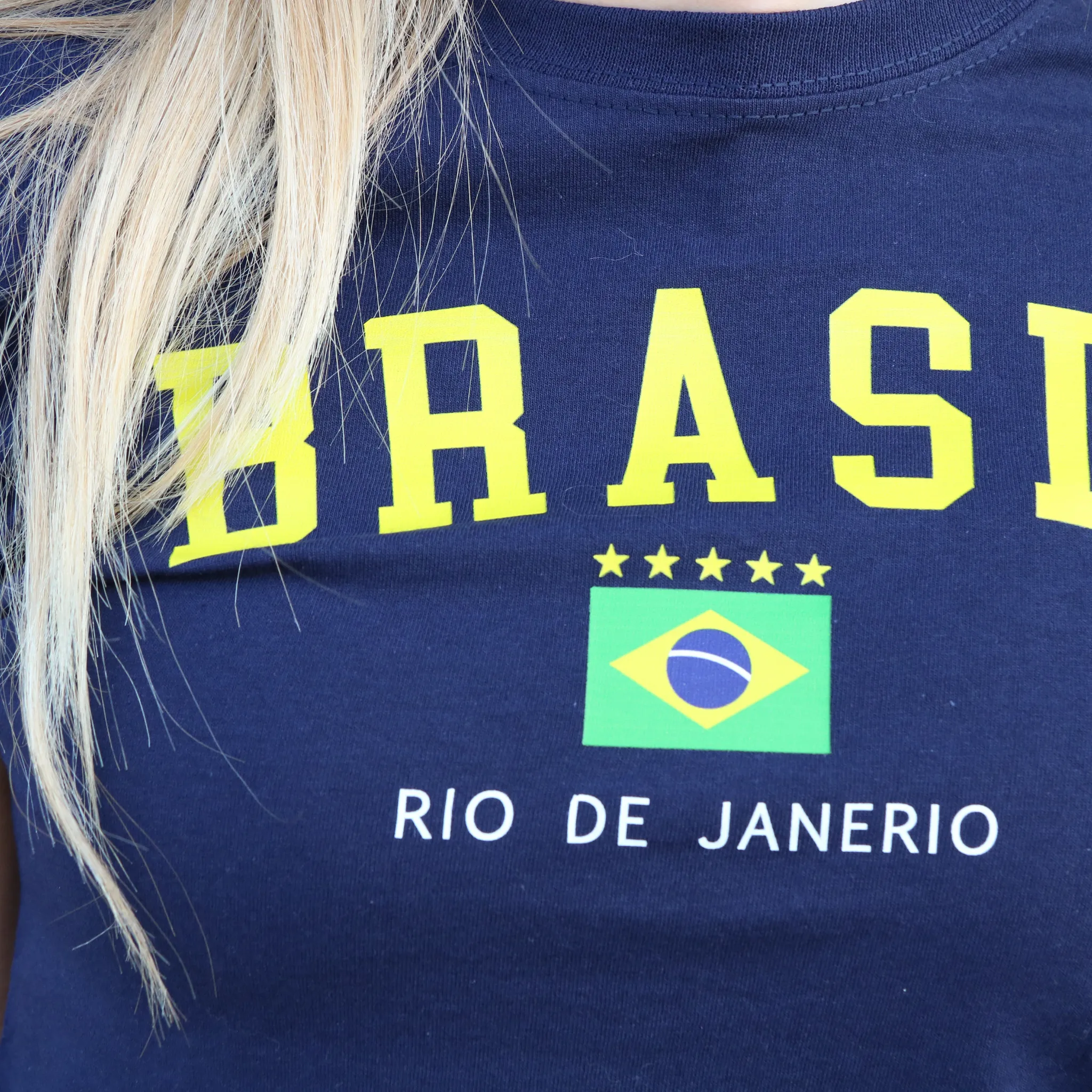 BRASILIEN, BABY TEE - MARIN