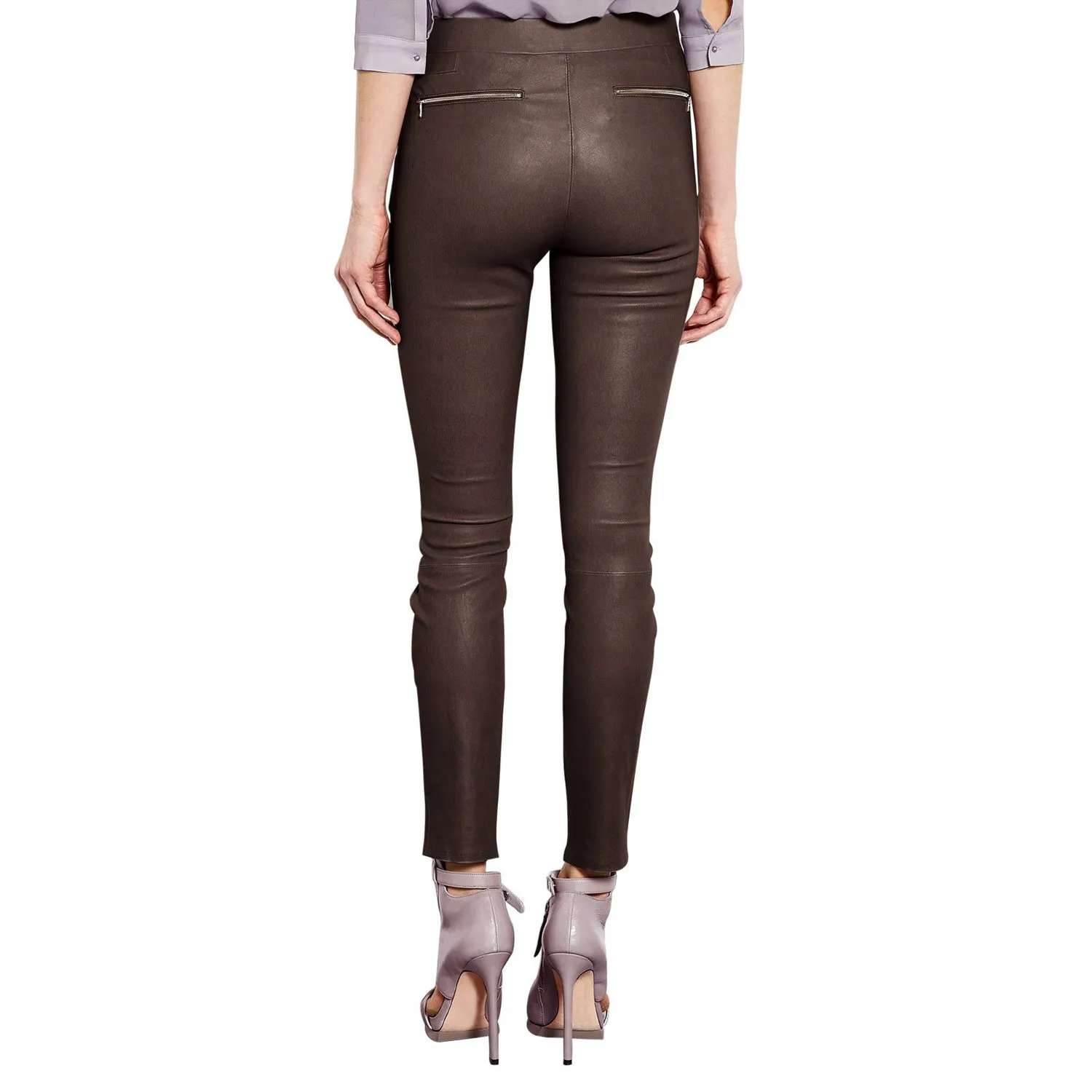 Brown leather pants (style #7)