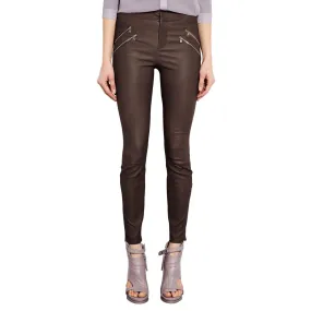 Brown leather pants (style #7)