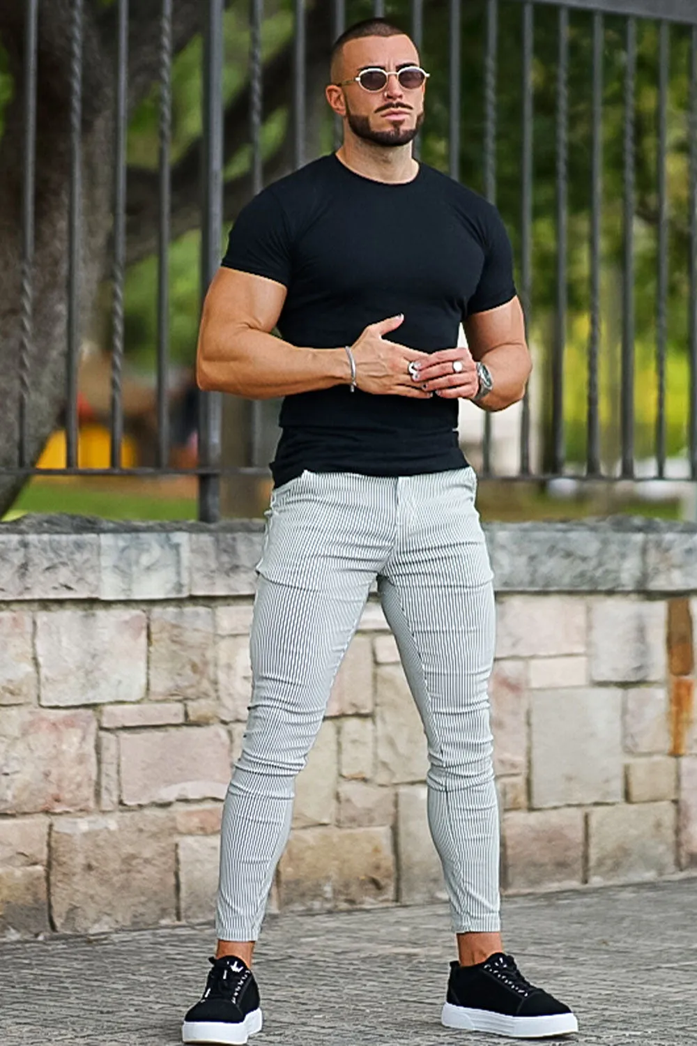 Buy $80 Free Shipping Men's Grey Pants