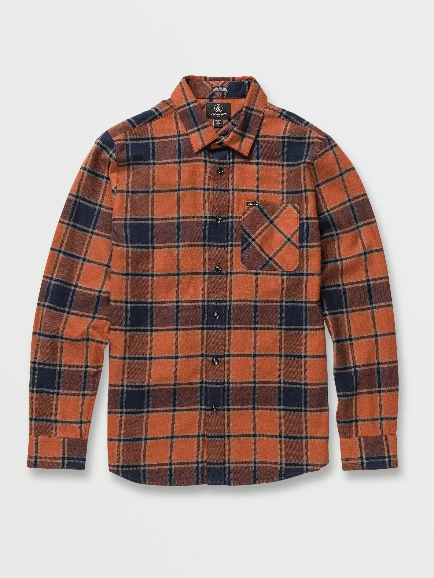 Caden Plaid Long Sleeve Flannel - Mocha