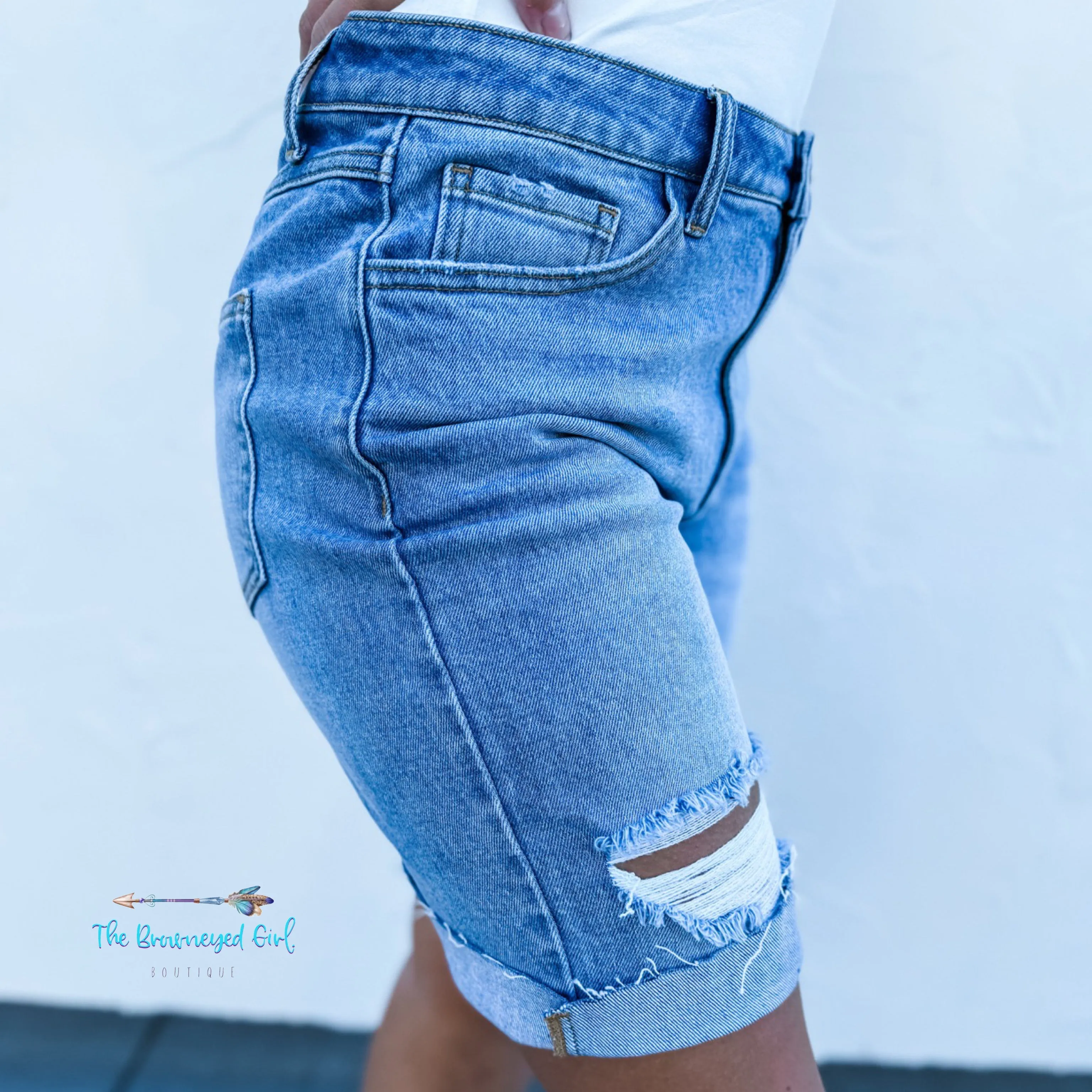 Carsen Denim Shorts-Blakeley