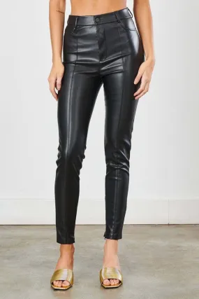 Casey leather pants, black