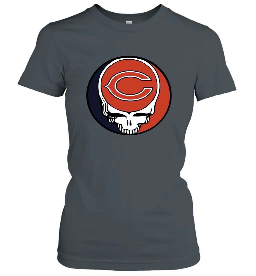 Chicago Bears Grateful Dead Steal Your Face NFL Football Womens T-Shirt