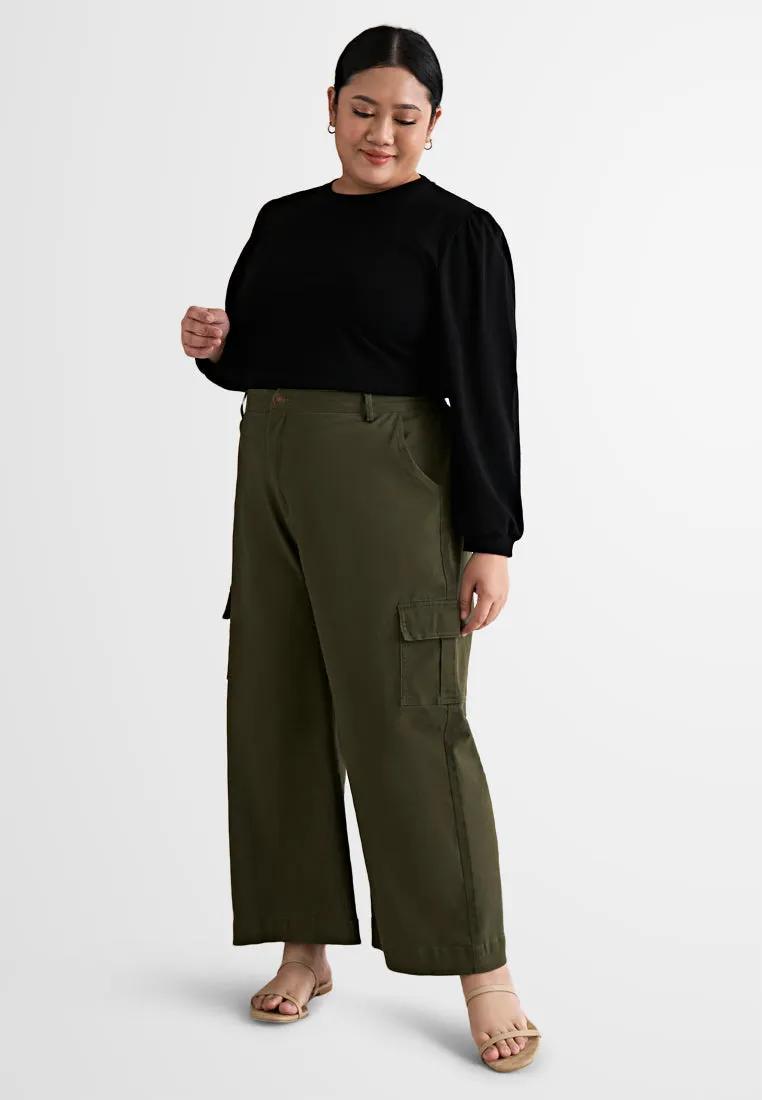 Chloe Wide Leg Pocket Cargo Pants