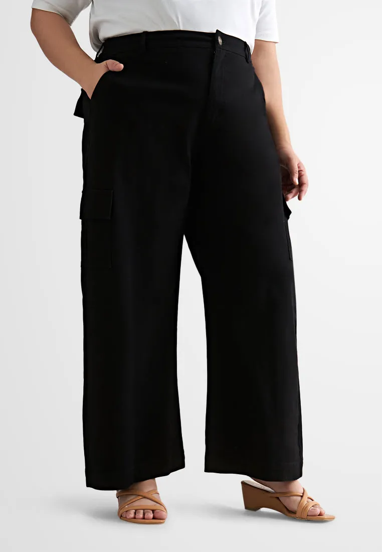 Chloe Wide Leg Pocket Cargo Pants