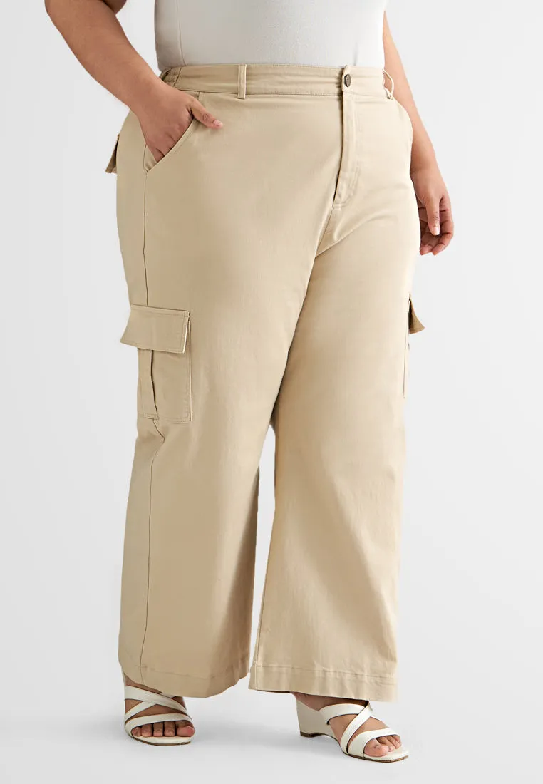 Chloe Wide Leg Pocket Cargo Pants