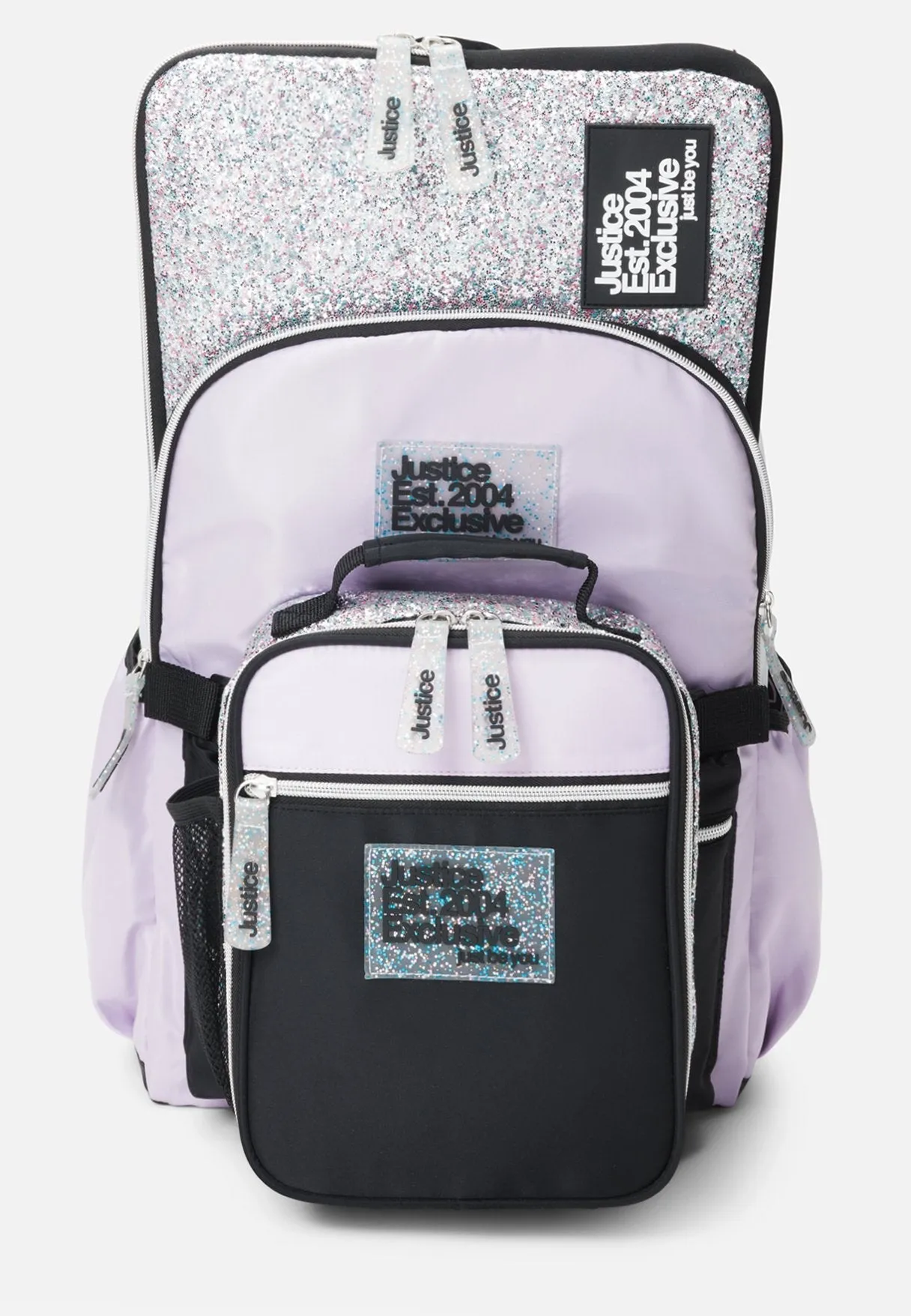 Color Block Backpack Set