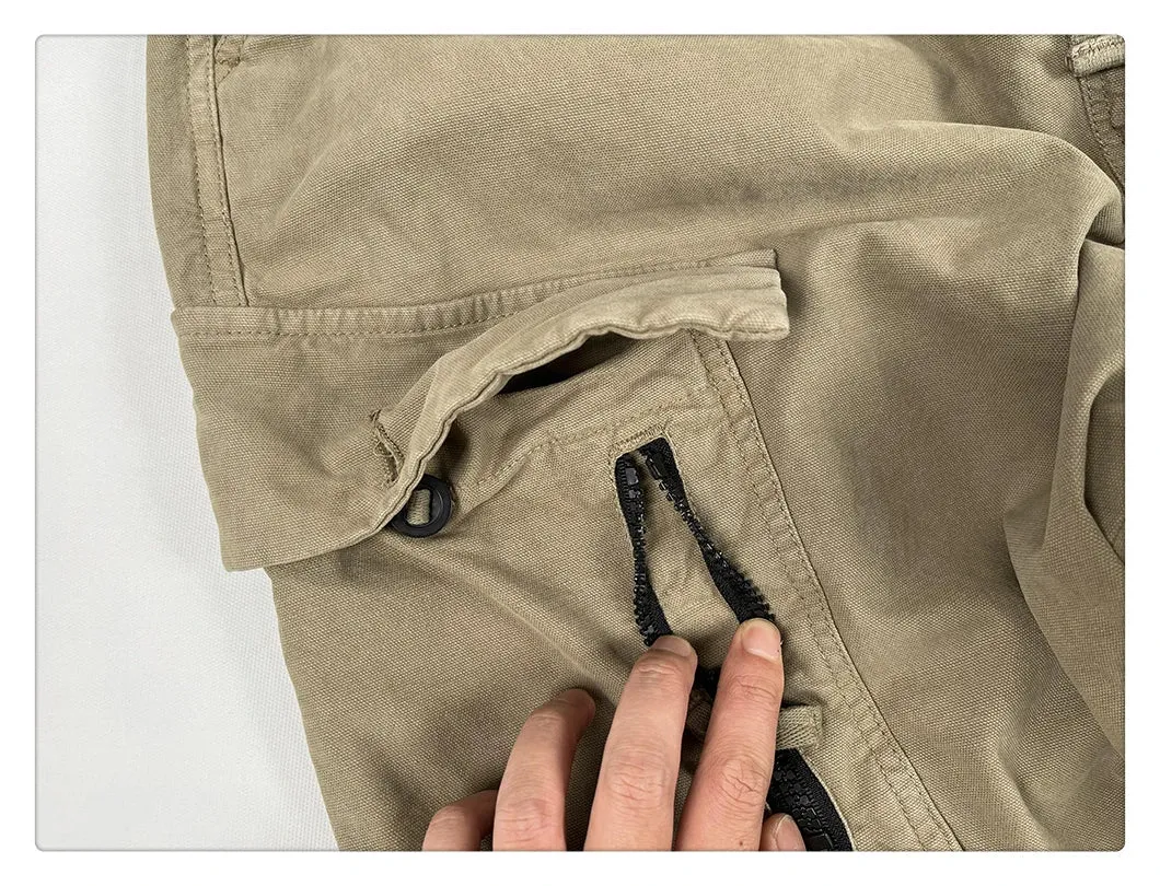 Cuffed Utility Cargo Pants