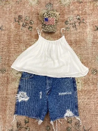 Custom Vintage Denim Shorts