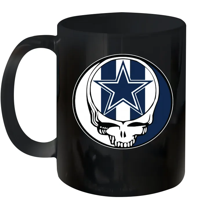 Dallas Cowboys Grateful Dead Steal Your Face NFL Football Ceramic Mug 11oz