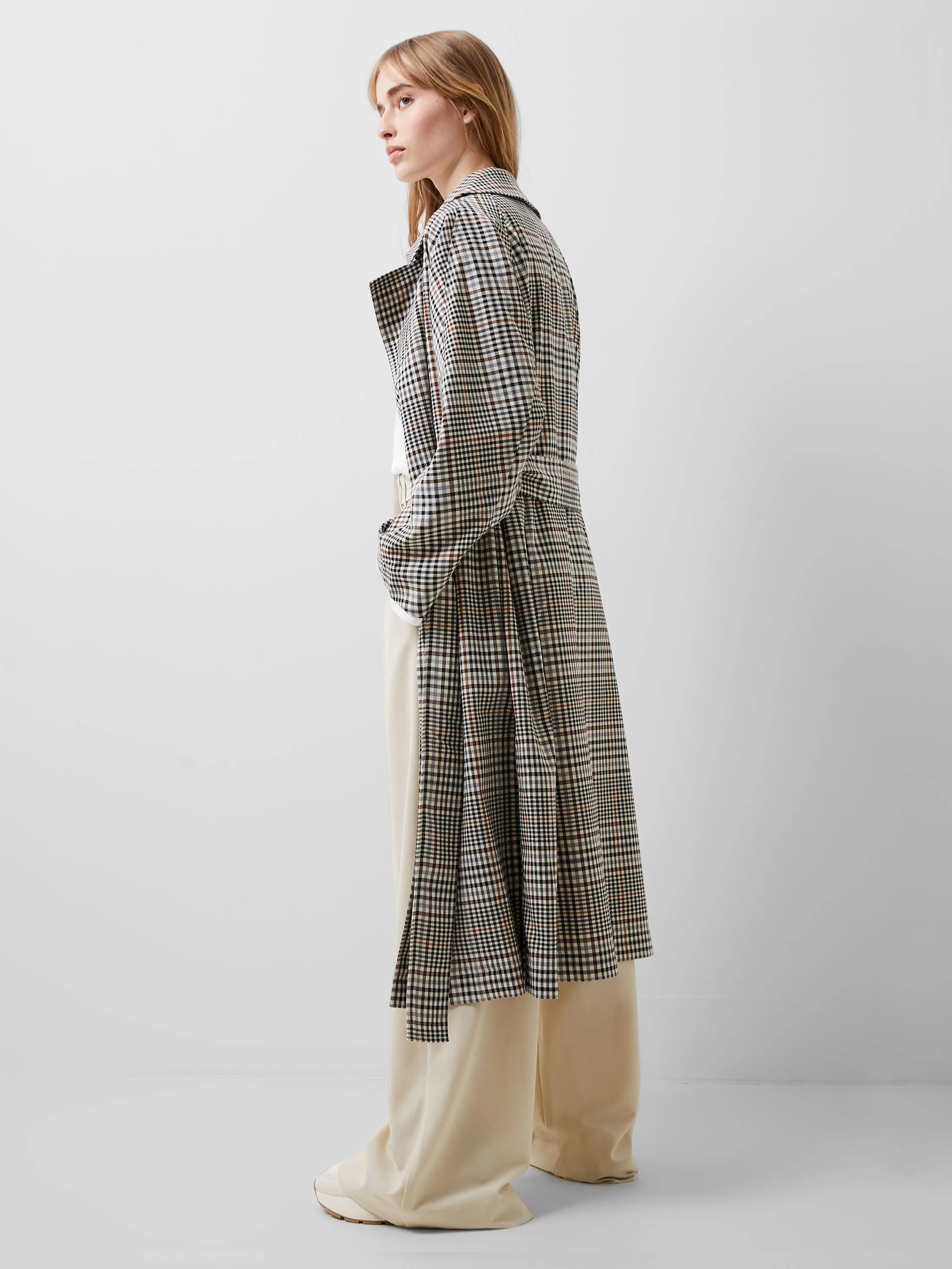 Dandy Check Trench Coat