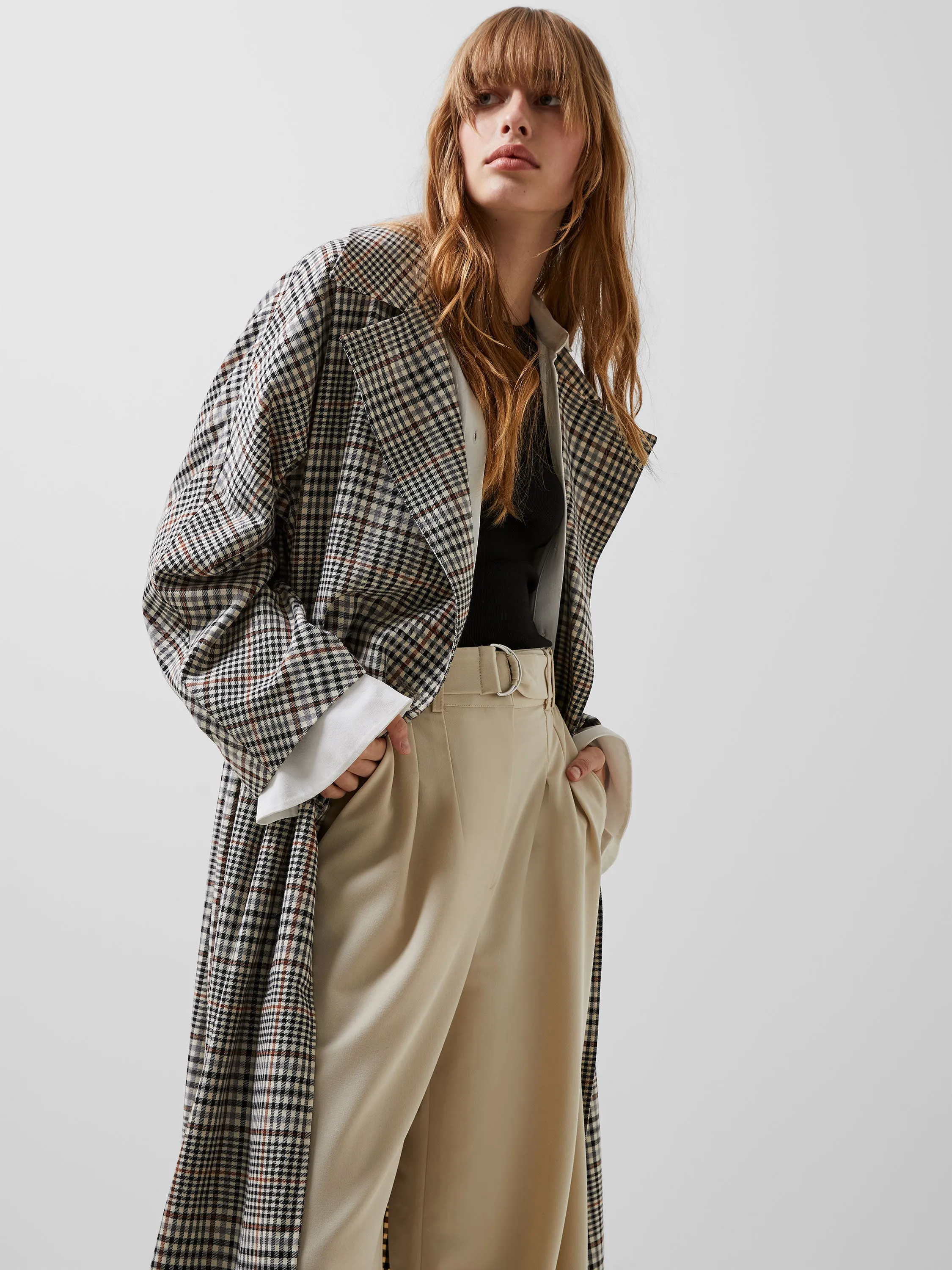 Dandy Check Trench Coat