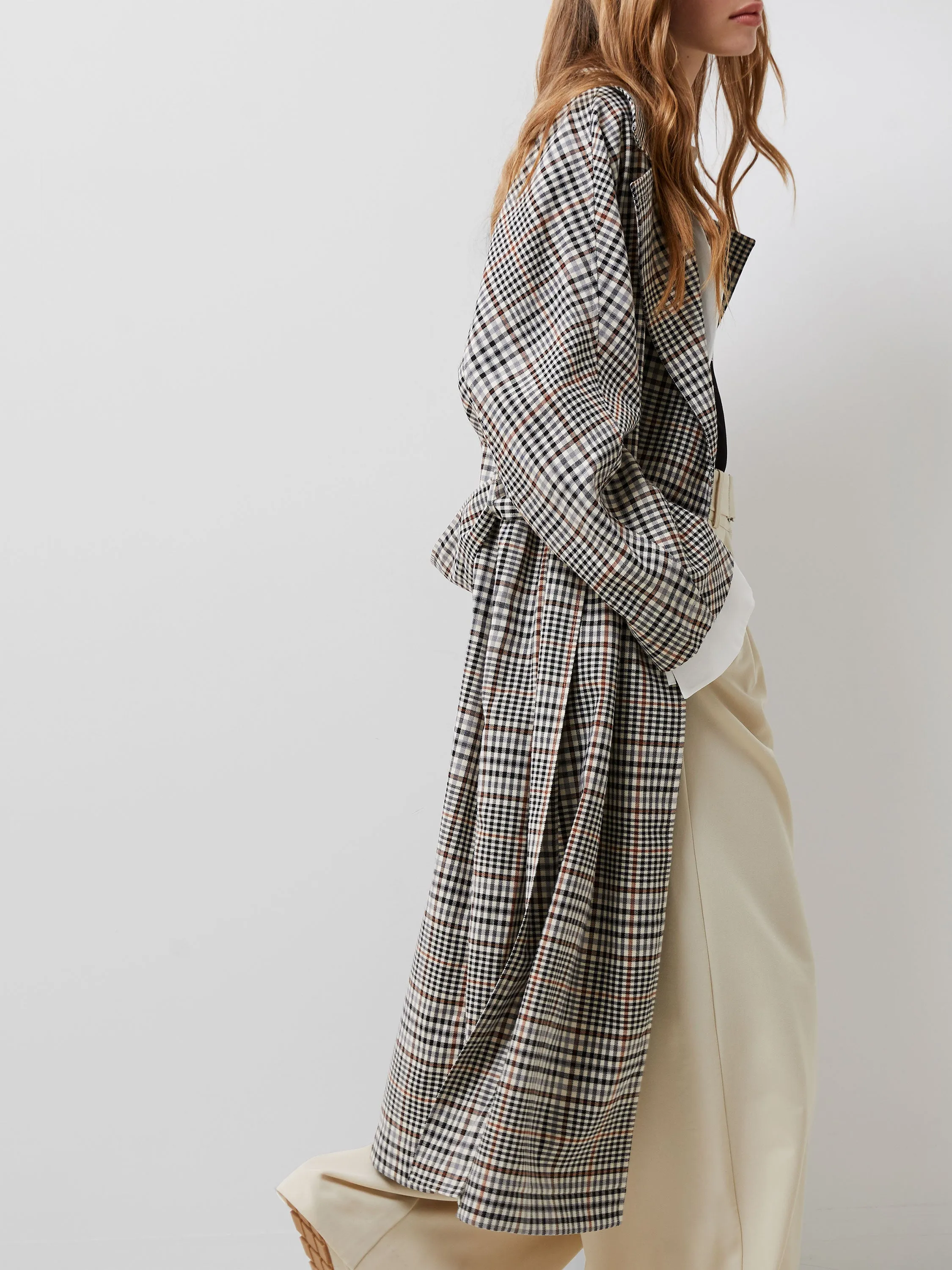 Dandy Check Trench Coat