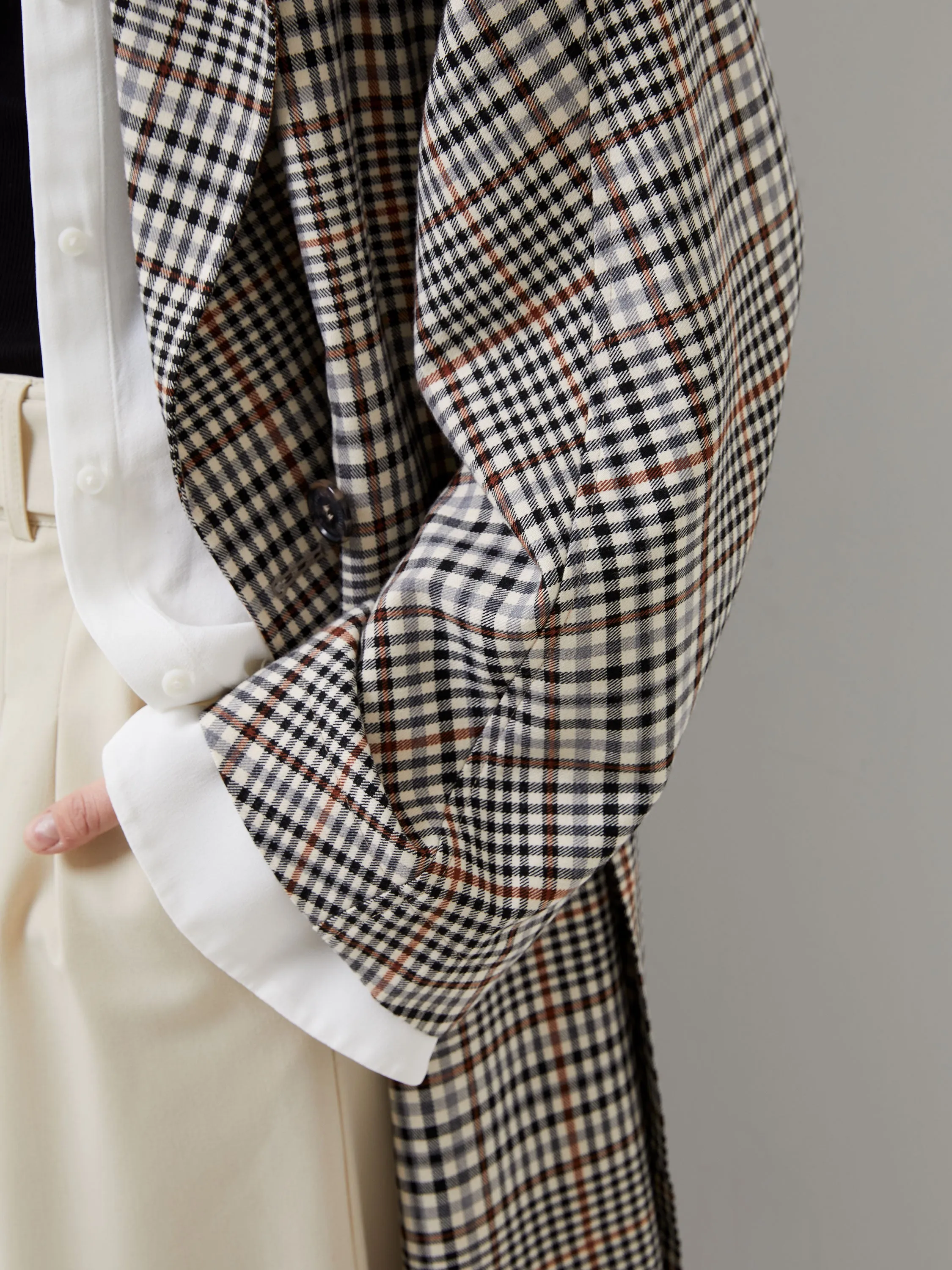 Dandy Check Trench Coat