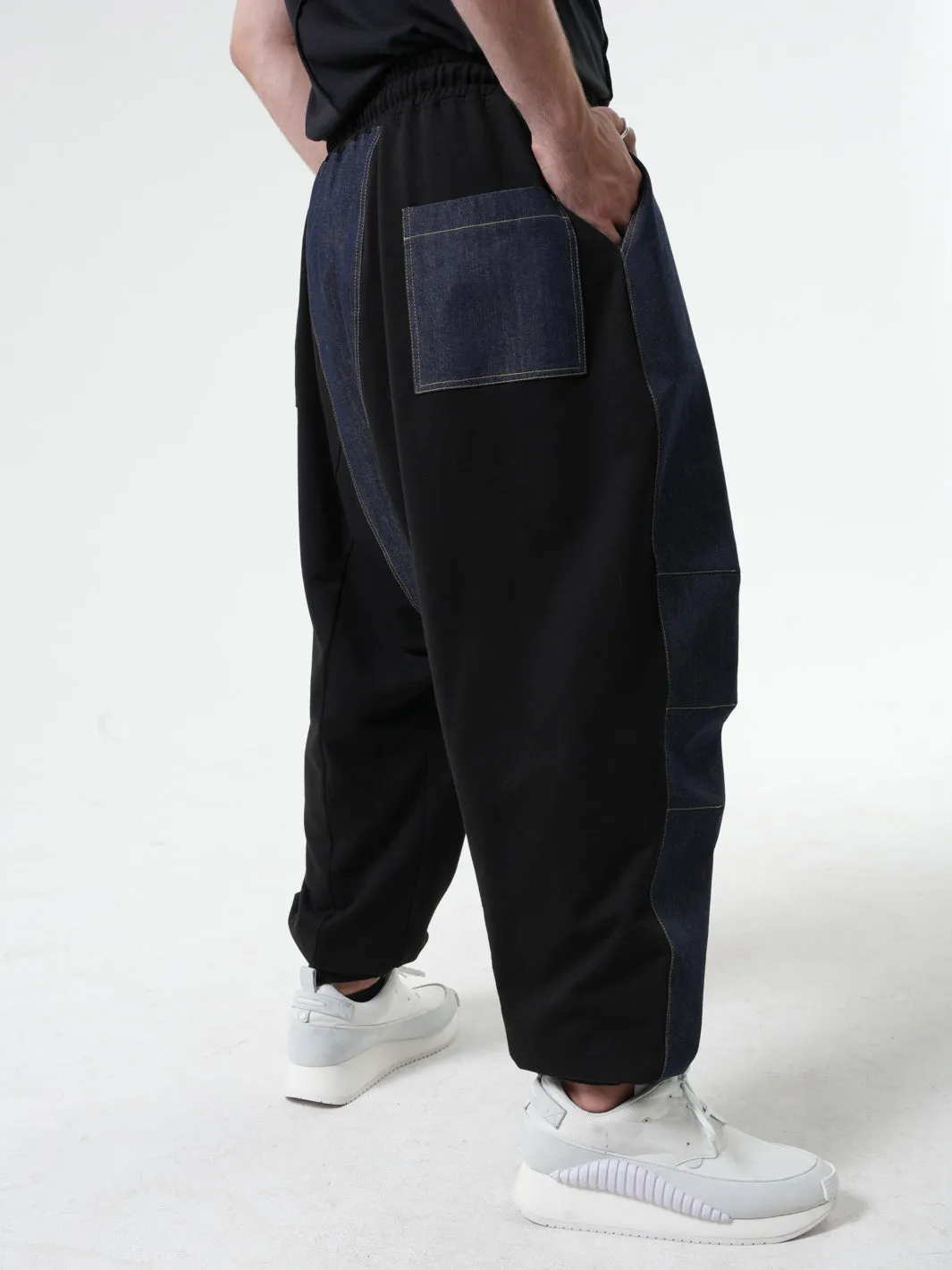 Denim Harem Pants for Men