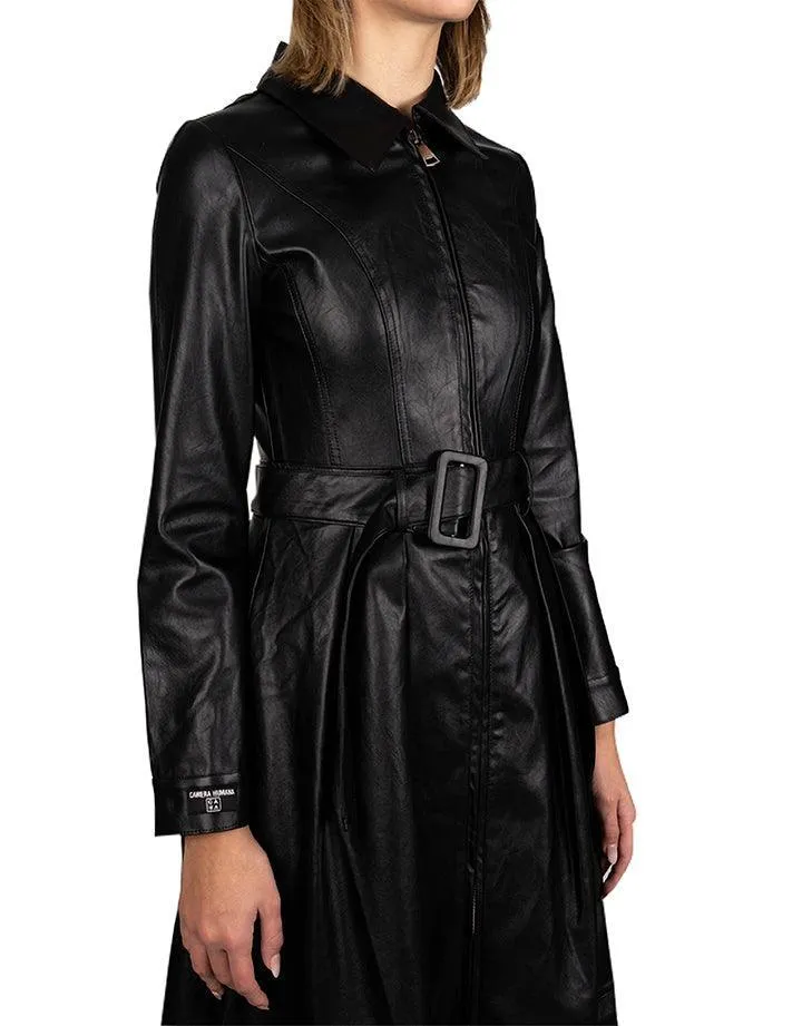 Desire Leather Trench