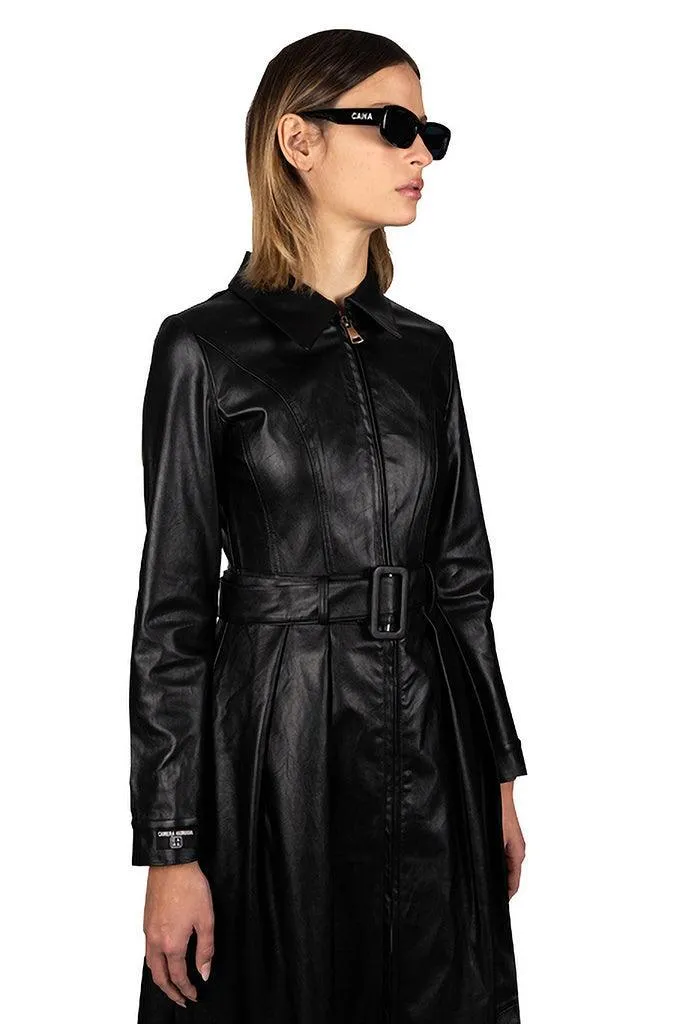 Desire Leather Trench