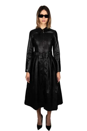 Desire Leather Trench