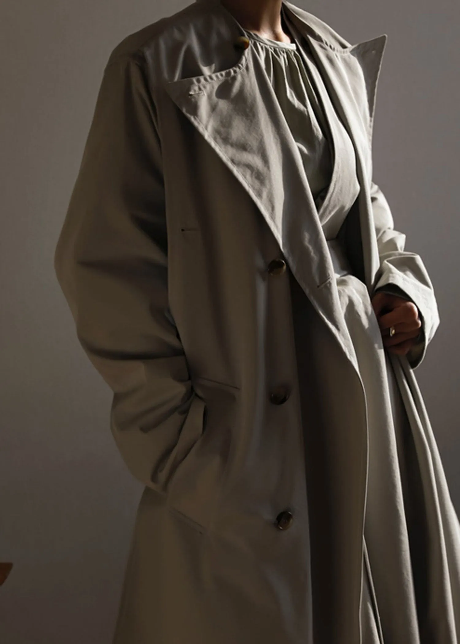 Double Layered Trench Coat